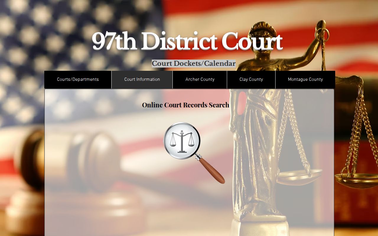 Clay County court calendar and docket schedule page