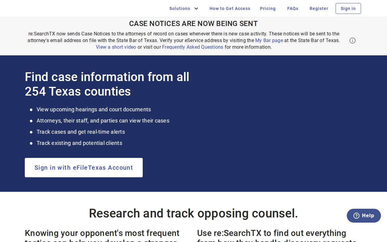 Clay County court date search in re:SearchTX